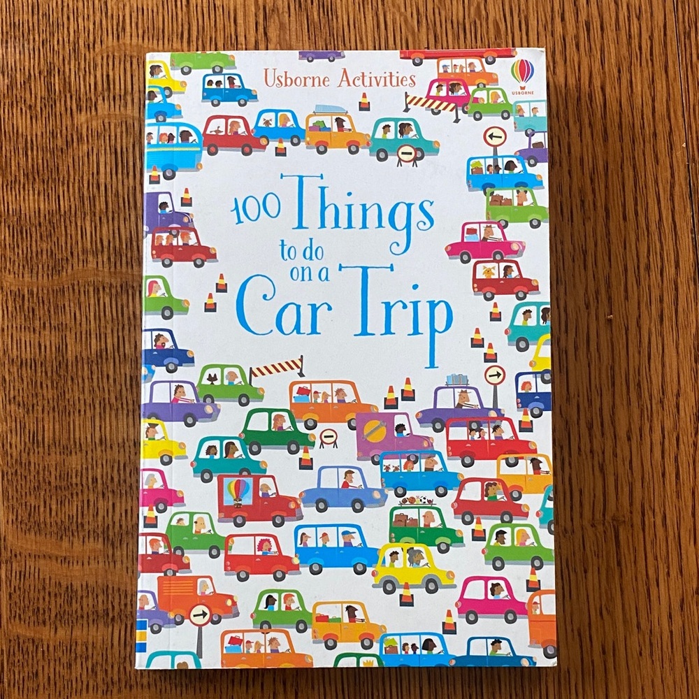 Usborne 100 Things to Do on a Car Trip - Colorful Cars Activity Book